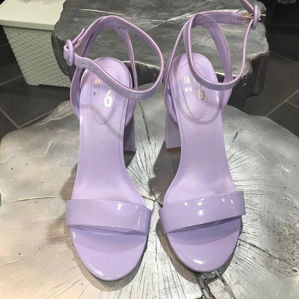 Lavender patent leather sandals Mix No6